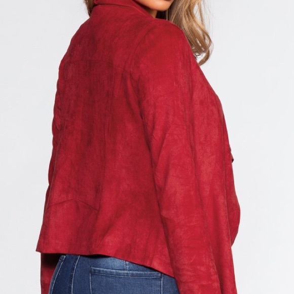 Red Suede Jacket - Picture 3 of 4